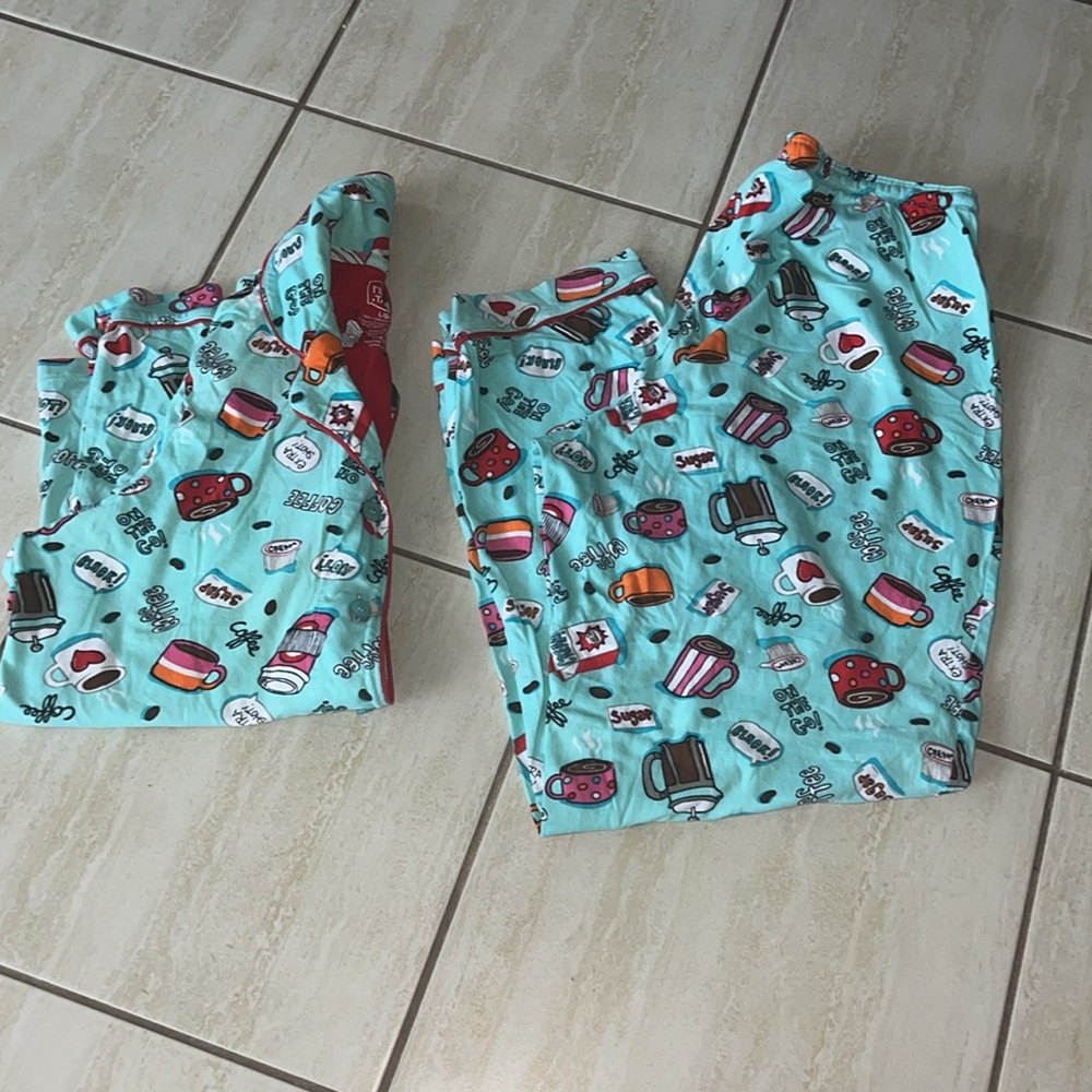 Pillow Talk PJ’s Coffee/Mugs Pajamas Large